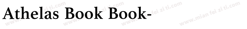 Athelas Book Book字体转换